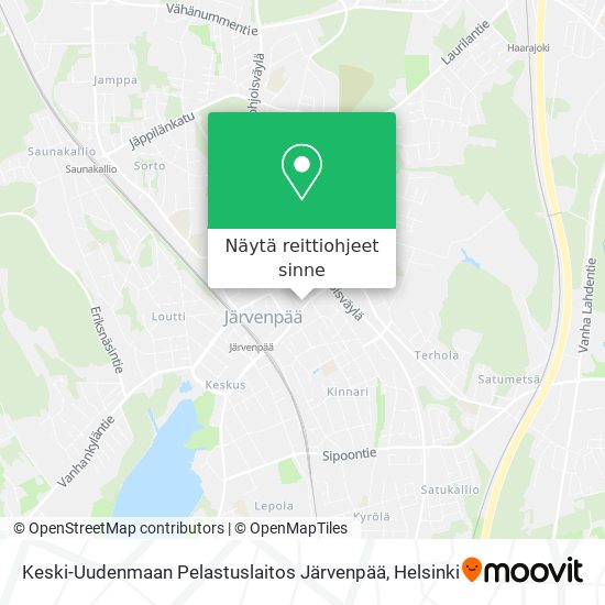 Keski-Uudenmaan Pelastuslaitos Järvenpää kartta