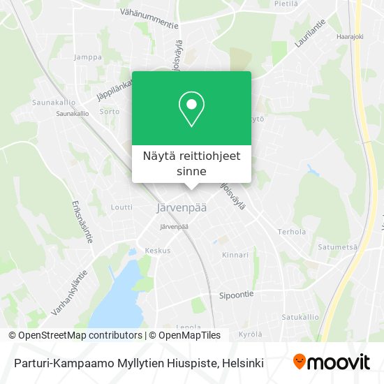 Parturi-Kampaamo Myllytien Hiuspiste kartta