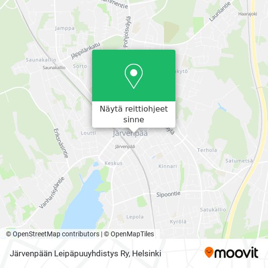 Järvenpään Leipäpuuyhdistys Ry kartta
