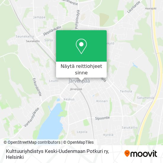 Kulttuuriyhdistys Keski-Uudenmaan Potkuri ry kartta