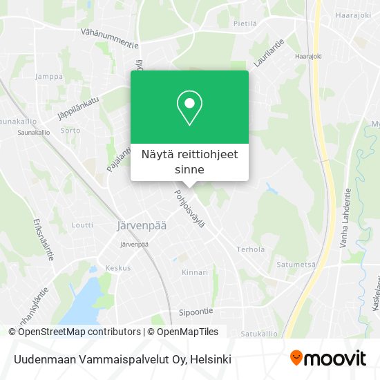 Uudenmaan Vammaispalvelut Oy kartta