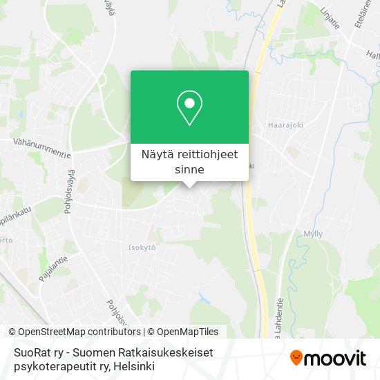 SuoRat ry - Suomen Ratkaisukeskeiset psykoterapeutit ry kartta
