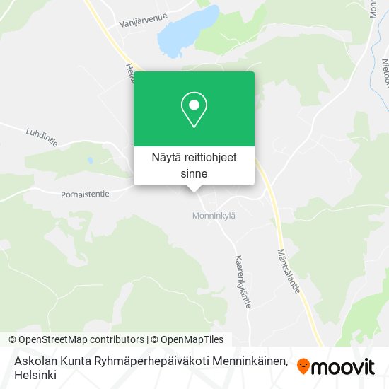 Askolan Kunta Ryhmäperhepäiväkoti Menninkäinen kartta