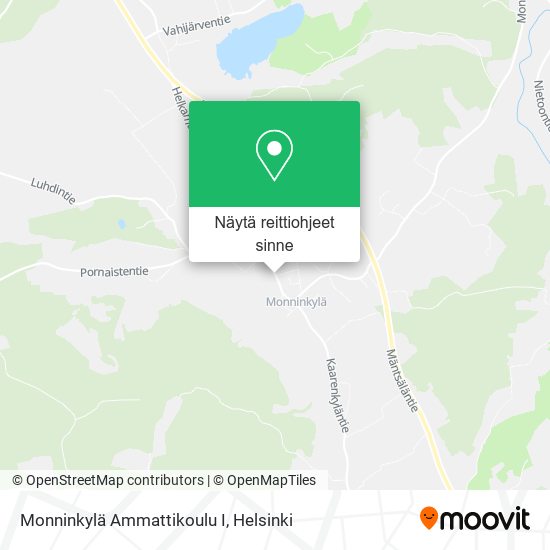Monninkylä Ammattikoulu I kartta
