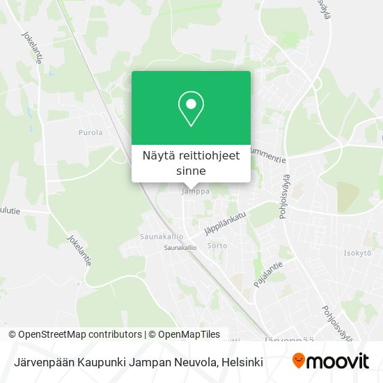 Järvenpään Kaupunki Jampan Neuvola kartta