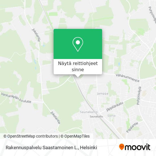 Rakennuspalvelu Saastamoinen L. kartta