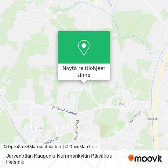 Järvenpään Kaupunki-Nummenkylän Päiväkoti kartta