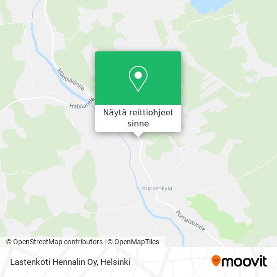 Lastenkoti Hennalin Oy kartta