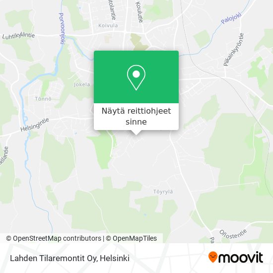 Lahden Tilaremontit Oy kartta