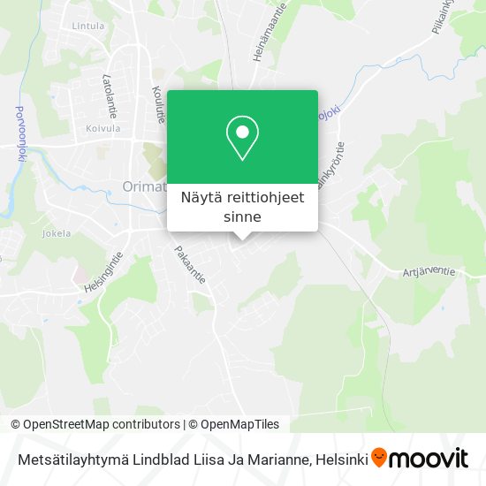 Metsätilayhtymä Lindblad Liisa Ja Marianne kartta