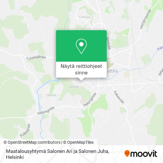 Maatalousyhtymä Salonen Ari ja Salonen Juha kartta