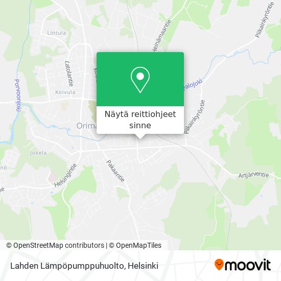 Lahden Lämpöpumppuhuolto kartta