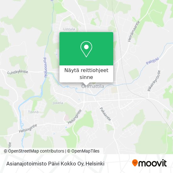 Asianajotoimisto Päivi Kokko Oy kartta