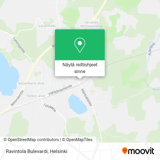 Ravintola Bulevardi kartta