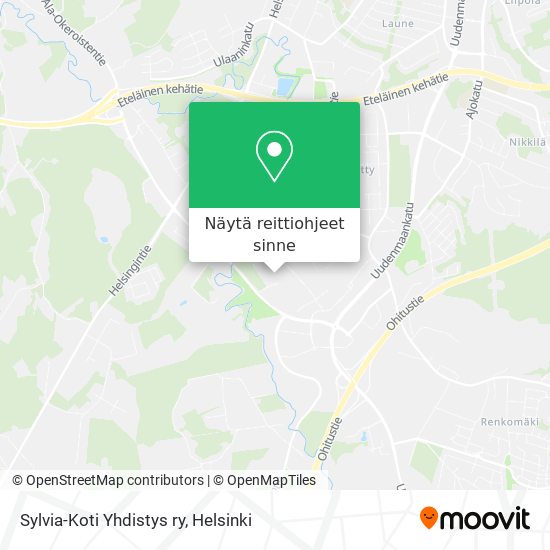 Sylvia-Koti Yhdistys ry kartta