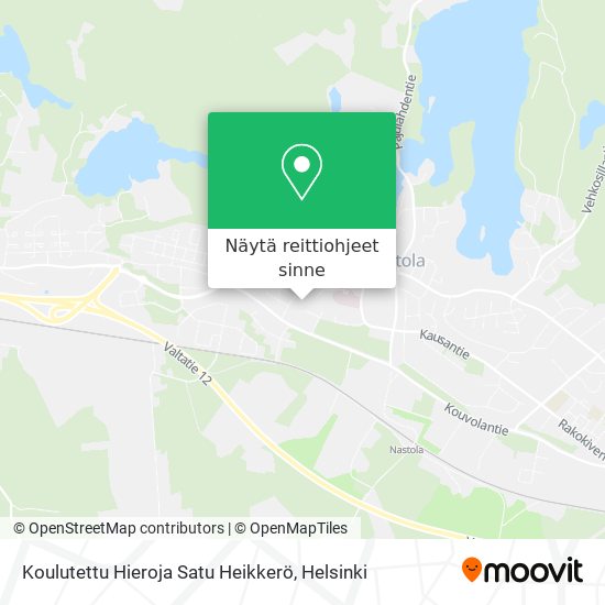 Koulutettu Hieroja Satu Heikkerö kartta