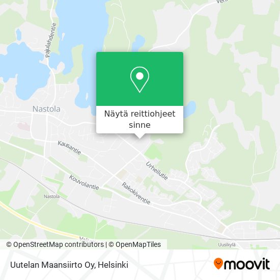 Uutelan Maansiirto Oy kartta