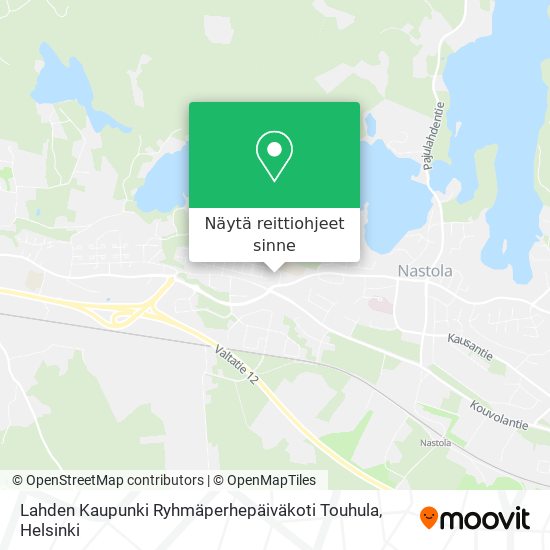 Lahden Kaupunki Ryhmäperhepäiväkoti Touhula kartta