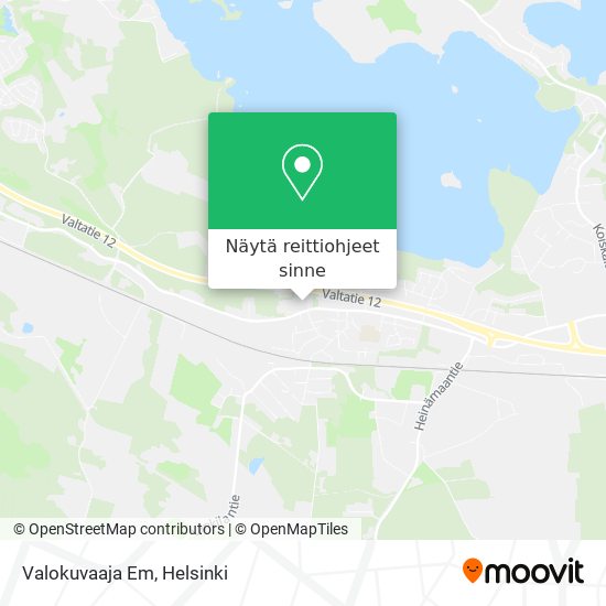 Valokuvaaja Em kartta