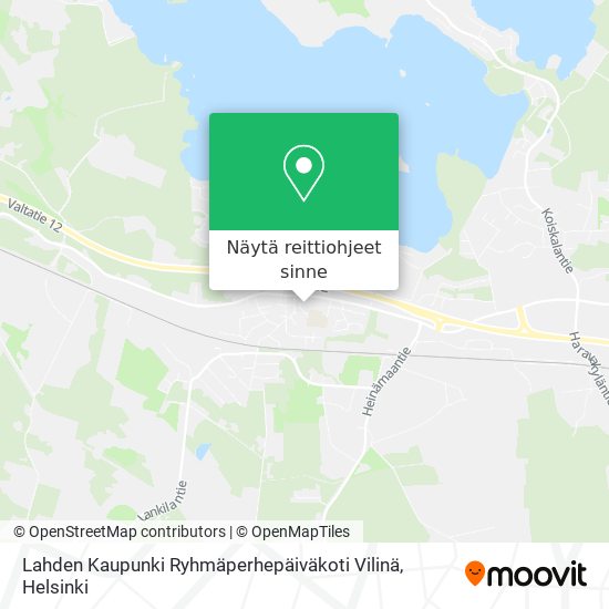 Lahden Kaupunki Ryhmäperhepäiväkoti Vilinä kartta