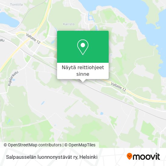 Salpausselän luonnonystävät ry kartta