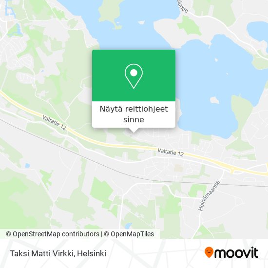 Taksi Matti Virkki kartta