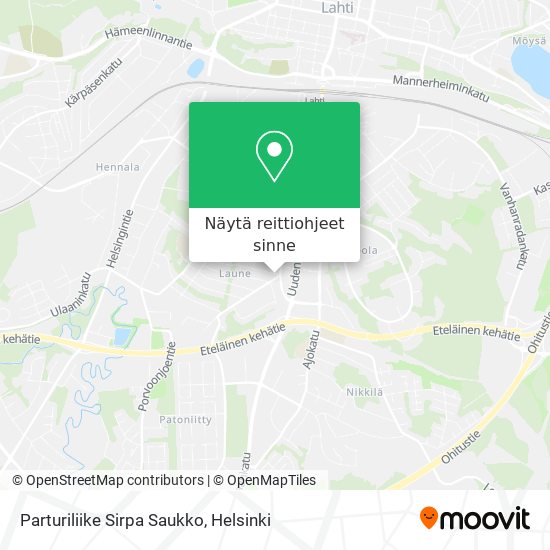 Parturiliike Sirpa Saukko kartta