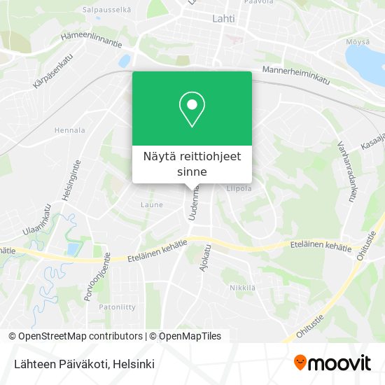 Lähteen Päiväkoti kartta
