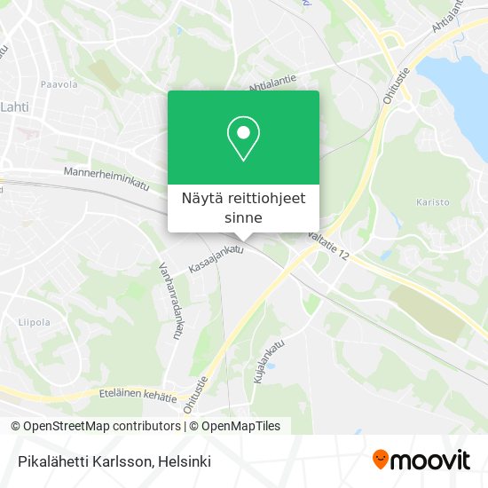 Pikalähetti Karlsson kartta