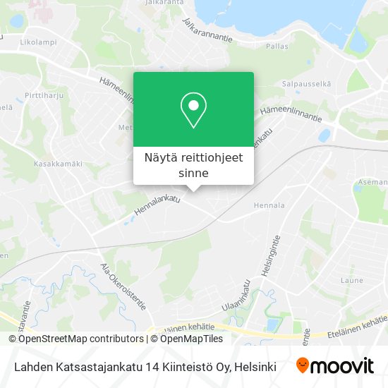 Lahden Katsastajankatu 14 Kiinteistö Oy kartta