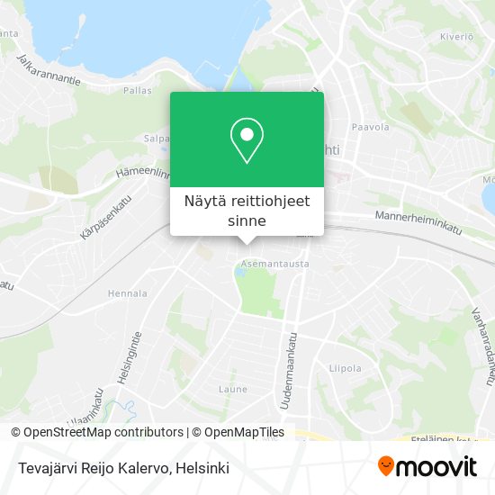 Tevajärvi Reijo Kalervo kartta