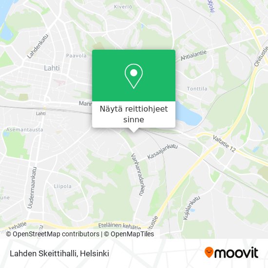 Lahden Skeittihalli kartta