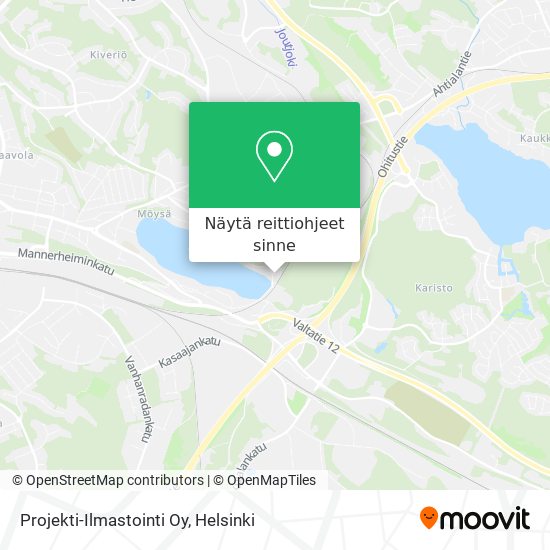 Projekti-Ilmastointi Oy kartta
