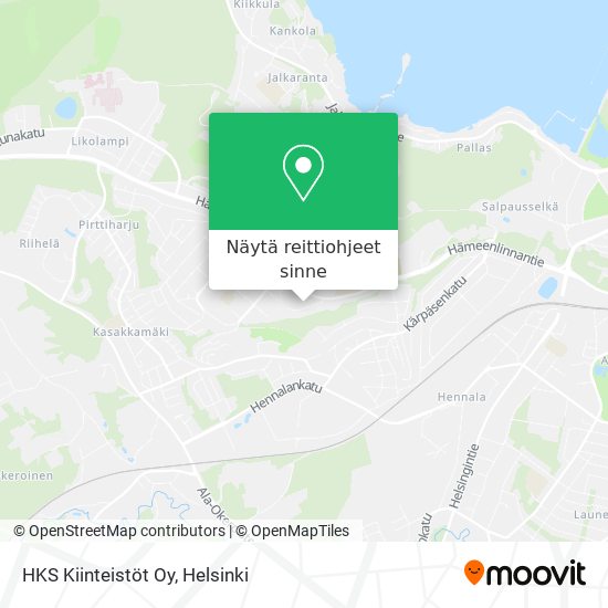 HKS Kiinteistöt Oy kartta