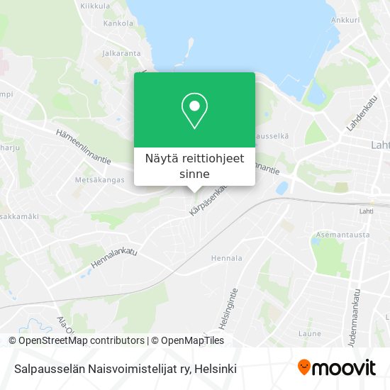 Salpausselän Naisvoimistelijat ry kartta