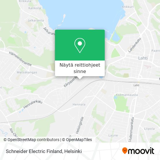 Schneider Electric Finland kartta