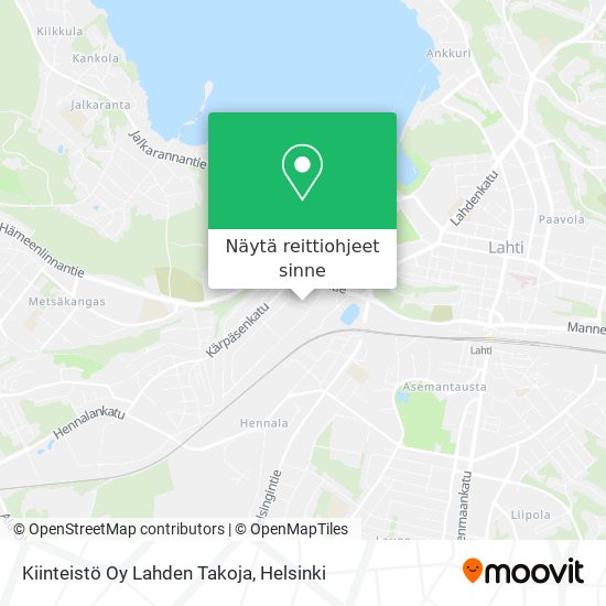 Kiinteistö Oy Lahden Takoja kartta