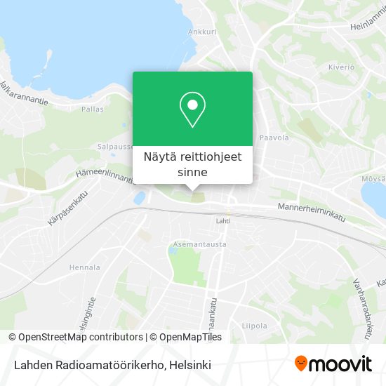 Lahden Radioamatöörikerho kartta