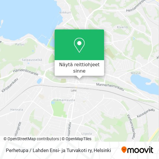 Perhetupa / Lahden Ensi- ja Turvakoti ry kartta