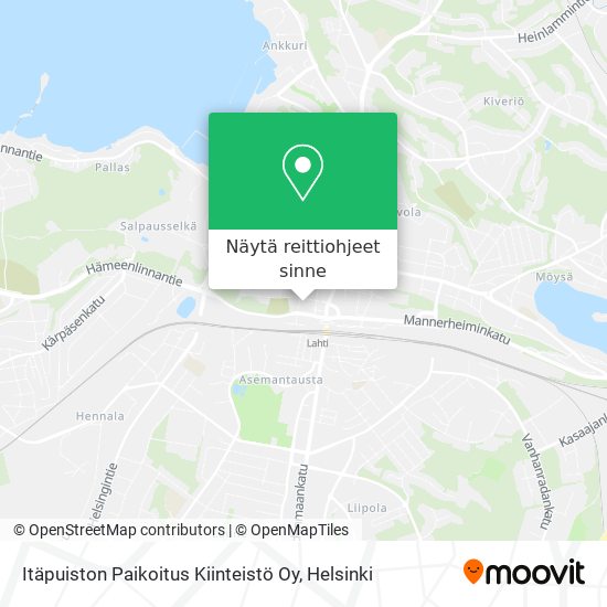 Itäpuiston Paikoitus Kiinteistö Oy kartta