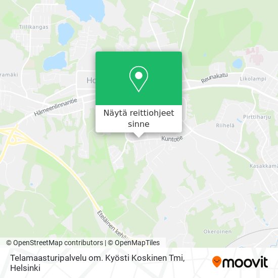Telamaasturipalvelu om. Kyösti Koskinen Tmi kartta
