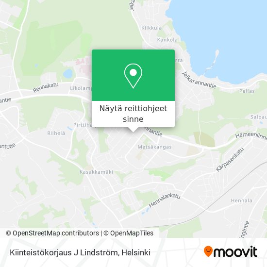 Kiinteistökorjaus J Lindström kartta