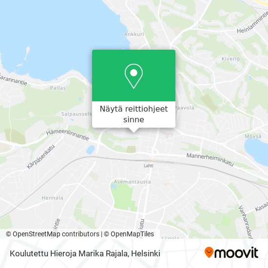 Koulutettu Hieroja Marika Rajala kartta