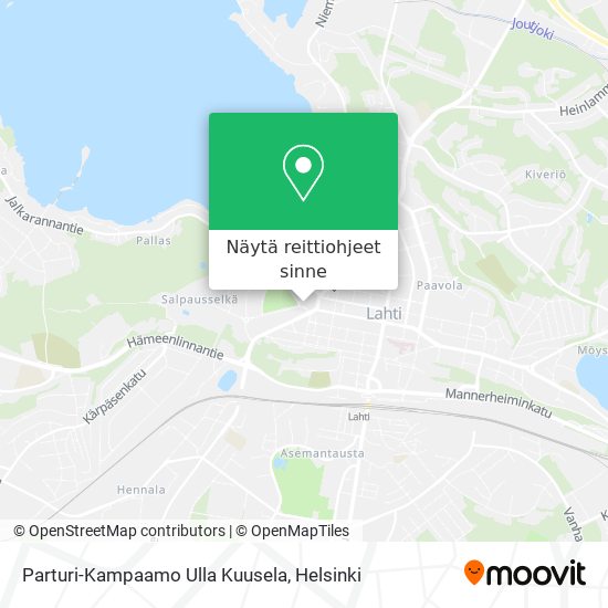 Parturi-Kampaamo Ulla Kuusela kartta