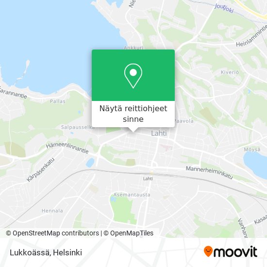 Lukkoässä kartta