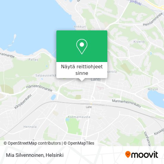 Mia Silvennoinen kartta