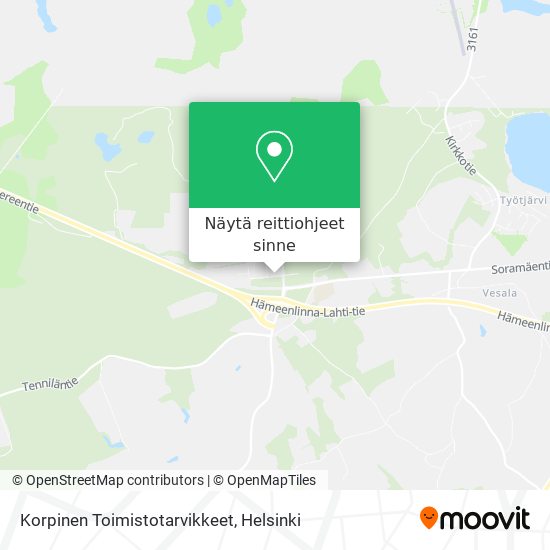 Korpinen Toimistotarvikkeet kartta