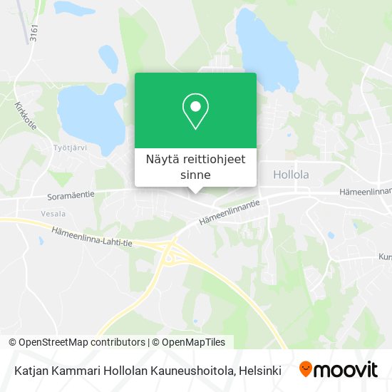 Katjan Kammari Hollolan Kauneushoitola kartta