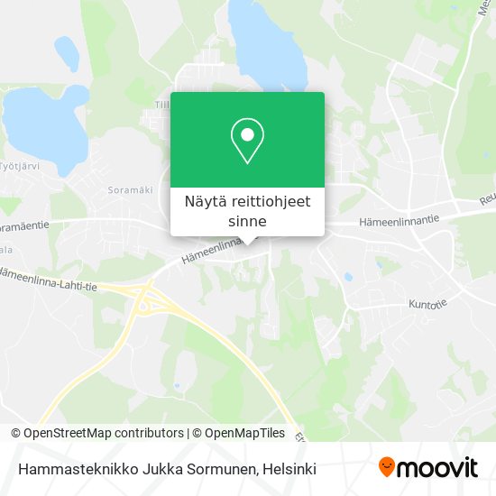 Hammasteknikko Jukka Sormunen kartta