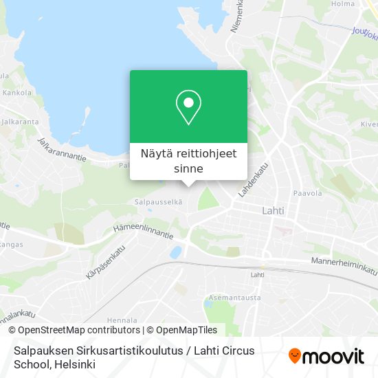 Salpauksen Sirkusartistikoulutus / Lahti Circus School kartta